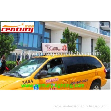 new slim taxi top sign with led lighting